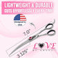 Kenchii Love Dog Grooming Scissors, 7 Inch Straight Shears, Dog Scissors for Grooming, Professional Pet Grooming Scissors, Ergonomic & Comfortable