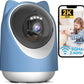 Security Camera Indoor,Wi-Fi &Two-Way Audio,Indoor Camera for Home,Baby/Dog/Cat/Pet Camera with Phone app,Night Vision,Motion Tracking, Compatible with Alexa (Blue)