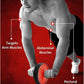 WOD Nation Ab Roller - Black & Red, Modern Core Fitness Equipment for Home Gym & Travel - Ab Wheel for Workout & Core Stability