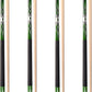 GSE Games & Sports Expert 58" 2-Piece Canadian Maple Hardwood Billiard Pool Cue Sticks for Men/Women, House or Commercial/Bar Use (Several Colors, Weight 18oz, 19oz, 20oz, 21oz Available)