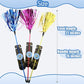 ADUCK Interactive Cat Teaser Wand Toy with Tassels - Durable Cat Chaser for Indoor Kitten Exercise, Boredom Relief & Training Play, Pack of 3 (Gold, Blue, Pink)