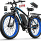 Ebike for Adults Electric, 52V 19.2Ah/32Ah, Peak 2000W/2500W E-Bike, 36/40MPH, 70 Miles/100Miles Long Range, Hydraulic Disc Brake, Off Road Snow Mountain E-Bike, 24"/26" Fat Tire Fast Electric Bicycle