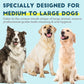 Dog Toothbrush Kit 4 Pack, 10,000 Ultra-Soft Bristles, Dog Tooth Brush for Medium to Large Dogs & Cats, Pet Tooth Brushing Kit for Easy Dental Cleaning, 2 Pink Wave Head & 2 White Flat Head
