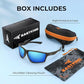 KastKing Osage Polarized Sport Sunglasses for Men and Women, Ideal for Driving Fishing Cycling Running, UV Protection
