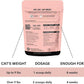 Hip and Joint Supplement for Cats - Glucosamine, Chondroitin, MSM for Joint Hip Care, Arthritis Pain Relief, Mobility Support, Cartilage Health, Inflammation Reduction - Senior Cat Support, 60 Scoops