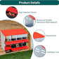 Nesting Boxes for Chickens, Chickens Laying Boxes for Chicken Coop, 8 Compartments Chicken Nesting Boxes, with Removable Tray, Easy Cleaning, for Hens Outdoor Chicken Coop Farm Yard, Red
