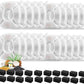 40 Pcs Cat Fountain Replacement Filters 20 Pack Cat Water Fountain Replacement Filters with 20 Pack Pre-Filter Sponges, Pet Fountain Filter Fit for 95oz/2.8L Automatic Pet Fountain Cat Water Fountain