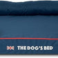 The Dog’s Bed Orthopedic Dog Bed Large Blue Oxford with Red Trim UK Flag Dog Bed 36x27 Memory Foam, Pain Relief: Arthritis, Post Surgery, Lameness, Veterinary Approved, Waterproof Washable Cover