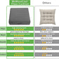 MeMoreCool Square Floor Pillow for Adults and Kids, Large Meditation Cushion with Thick Foam and Washable Tufted Cover, 24-Inch Grey Seat for Sitting and Yoga