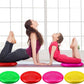 Sotiff 4 Pcs Inflated Wobble Cushion Flexible Wiggle Seat 14” L x 3.2” H Stability Balance Disc with Pump for Sensory Kids Adult Physical Exercise Equipment