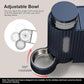 Gardner Pet Automatic Gravity Cat Food Feeder and Water Dispenser Stainless Steel Two-in-One Set Large Capacity Dispenser for Pets Dogs, Puppies, Kittens