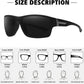 STORYCOAST Polarized Sports Sunglasses for Men Women Unbreakable Frame Cycling Fishing Driving