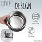 EVELANDO® Premium Dog Food Bowl 32 oz Stainless Steel 4 Cups Small Medium Dog Bowls Non Slip & BPA-Free S M L Pet Water Bowl Platos para Perros Indoor Outdoor Pet Dish Feeder Water and Food Dish