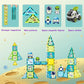 Magnetic Tiles Building Block Set Magnet Tiles Educational Toy Space Adventure Learning Construction Magnetic Toys Set Birthday Gift for Boys Girls Kids Age 3 4 5 6 7 8