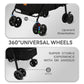 4 Wheels Pet Stroller,One-Click Folding Portable Folding Dog Cat Stroller,Sunshade, Storage Bag, Waterproof Oxford Fiber，Breathable and Visible Mesh for Small/Medium Pets up to 33 lbs,Black ﻿