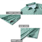 Men's Golf Polo Shirts Short Sleeve Striped Performance Moisture Wicking Dry Fit Golf Shirts for Men