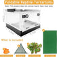 Travel Portable Foldable Terrarium Kits for Reptiles -Heat-Resistant Material, Easy to Move with Wheels, Includes Plant, Feeding Bowl, and Carpet for Snakes, Lizards, Tortoises, and Leopard