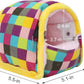 Wontee Hamster Bed Hideout Sugar Glider Hammock Small Animal Warm Bed House for Hamsters Hedgehogs Sugar Glider Gerbils Mice (Medium, Colorful Plaid)