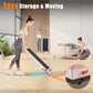 Incline Walking Pad with Handle Bar, Folding Treadmill Foldable Portable Under Desk for Home Office, Ultra Quiet <45dB, Safety Lock, 300+ LB Capacity