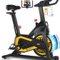 Exercise Bikes for Home,Indoor Cycling Bike with Adjustable Magnetic,Brake Pad Resistance Silent Belt Drive,330lbs Weight Capacity &Upgraded Version Seat for Home Cardio&Weight Loss