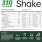 310 Nutrition All-In-One Meal Replacement Shake Powder - Plant-Based Protein Smoothie Blend w/High Fiber, Probiotics & Adaptogens - Low Carb, Vegan, Keto & Paleo Friendly - Chocolate Mint - 28 Srv