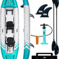 Inflatable Kayak 2 Person Adult - BEYOND MARINA Tandem Kayak with Drop Stitch Floor, Touring Kayak with Aluminum Paddles, Seats, Footrests, Pump, Fins, Adventurer 12.5ft