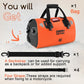 Waterproof Duffel Bag - Motorcycle Dry Bag Tail Bag with Large Storage Space, Waterproof Luggage Duffle Bags with Outer Mesh Zipper Pocket for Camping, Kayaking, Fishing & Traveling