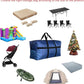 Extra Large Duffle Bag for Travel, Big Foldable Storage Bag - Red