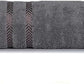 CASA COPENHAGEN Ember, 500 GSM, 27x55 Inches Large Bath Towels, Set of 4 Towels, Super Soft and Absorbent, Egyptian Cotton Towels for Bathroom & Shower - Light Grey +White +Black +Dark Grey