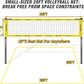 Portable Outdoor Volleyball Net Set System for Backyard Beach with Heavy Duty Poles, Durable Net, PU Volleyball & Pump, Carry Bag