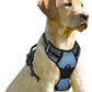 BARKBAY No Pull Dog Harness Front Clip Heavy Duty Reflective Easy Control Handle for Large Dog Walking(Navy,XL)