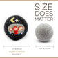 Fluff Ewes Wool Dryer Balls 6 Pack Premium New Zealand Wool Laundry Balls for Dryer, No Static Dryer Balls Laundry Reusable, XL Wool Dryer Balls Cute, Baby Dryer Balls for Dryers - are We There Yet