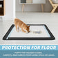 Dog Pee Pad Holder, Oxford Cloth Material, Fit 24"x24" Pad,Puppy Pad Holder, 6 Powerfu Magnetic Clips, Indoor Dog Potty, Black
