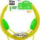 Petest 15ft Tie-Out Cable with Crimp Cover for Small Dogs Up to 35 Pounds