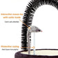 Happi N Pets Cat Self Groomer, Arch Grooming Brush wtih Heavy Duty Woven Sisal Pad, Rubbing Post & Catnip Toy, Cat Face Scratchers Body Massager, Cat Scratchers for Indoor Cats, Black