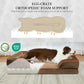 Comfort Expression Large Dog Beds Waterproof Orthopedic Foam Dog Sofa Beds Comfy Pet Bed with Washable Removable Cover & Non-Slip Bottom(Large,Brown)