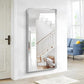 Silver Bathroom Mirror, 30x60 Inch Rectangular Deep Frame Mirror, Large Wall Mounted Bathroom Vanity Mirror Over Sink for Bedroom,Restroom, Living Room, Hangs Vertically or Horizontally