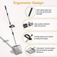15" Chicken Poop Scooper & Rake, Metal Chicken Coop Scoop for Poop with 24 to 68" Adjustable Stainless Steel Handle, Litter Scooper Sifting Shovel Chicken Coop Accessories