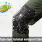 Rdruko Men's Snow Ski Pants Waterproof Insulated Winter Outdoor Snowboard Hiking Fleece Pants with Belt