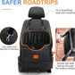 Dog Car Seat for Small Dogs, Memory Foam Booster Dog Seat for Dogs up to 35 lbs, Elevated Pet Car Seat with Washable Removable Cover, Storage Pockets (Black)