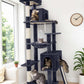 Globlazer Heavy Duty Cat Tree, 70 inch Sturdy Cat Tree for Indoor Cats Extra Large Cat Tower with Scratching Post, Hammock, Cat Condo for Adult Cats Kittens, F70 Pro, Dark Grey