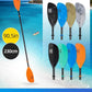 OCEANBROAD Kayak Paddle 86in/218cm, 90.5in/230cm Alloy Shaft 2-Piece Floatable Kayak Oar for Kayaking Canoeing Boating