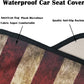 Car Seat Cover Protector Front Seats,for Gym Workout,Running,Swimming,Beach and Hiking,Waterproof Sweat Towel Bucket Seat Covers for Cars SUV Trucks (American Flag, 1Pcs)