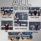 Eonfit E3 Smith Machine with 360°Rotating Arm for Home Gym Equipment, Multi-Function Power Cage Squat Rack with Cable Crossover LAT Pulldown Pulley System All in One
