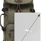 Kalesi Gym Duffle Bag Backpack 4-Way Vintage canvas with Shoes Compartment for travel Sport Hiking laptop (Vintage green)