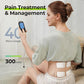 AUVON 3-in-1 TENS Unit Muscle Stimulator, EMS Massage Machine with 40 Intensities for Gradual Shoulder, Sciatica, Back Pain Relief, 24 Modes Rechargeable Electronic Pulse Massager with 12 TENS Pads
