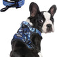 BUMBIN Dog Harness for Large Dogs, No Pull Adjustable No Choke Pet Vest with Dog Leash Fit Smart Reflective Pet Walking Harness for Training Easy Control Soft Handle Blue Camo M