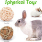VESPRO Bunny Teys for Rabbits Hamster/Guinea Pig Toys Natural Timothy Hay Sticks chew Treats and Balls for Rabbit, Bunny, chinehila, Guirea Pig, Hamster, Bunny Teeth Care