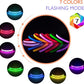 PcEoTllar Light up Dog Collar for Night Walking - LED Dog Collar Light Rechargeable Color Changing, Glow in The Dark Dog Collars Waterproof Glowing Dog Collars for Large Small Medium Dogs, Purple S