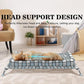 Elevated Raised Dog Bed Cot - Cooling Raised Dog Bed with Bolster Portable Washable Pet Hammock with Pillows & Metal Frame for Indoor & Outdoor, Large